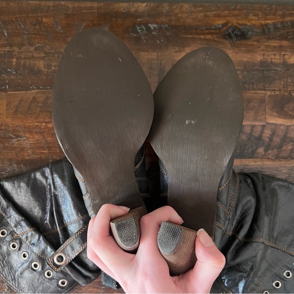 Naughty Monkey Black Heeled Boots - Picture 5 of 5